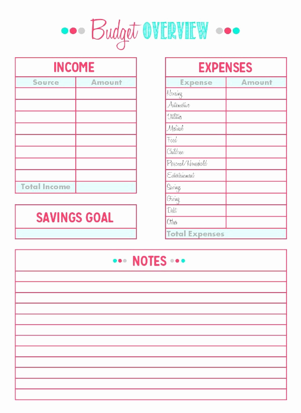 Printable Family Budget Template Elegant Family Binder Bud Ing Printables Clean and Scentsible