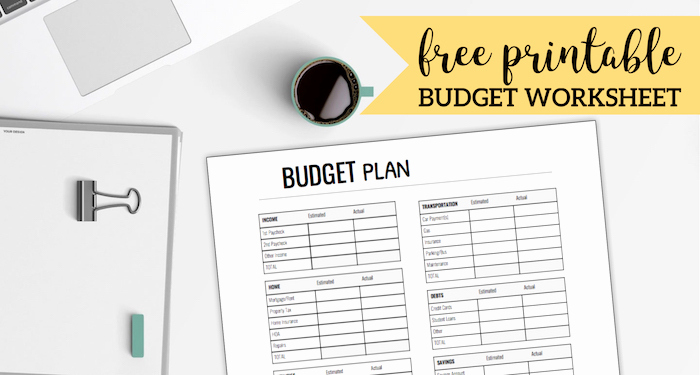 Printable Family Budget Template Elegant Free Printable Monthly Bud Worksheet Paper Trail Design