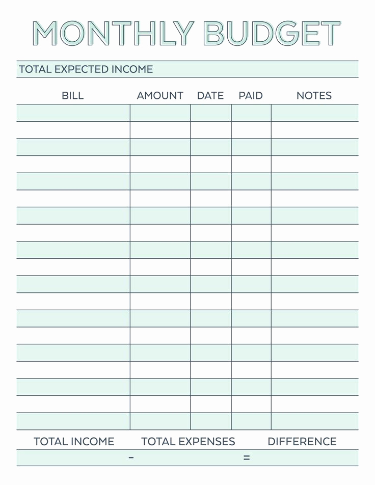 Printable Home Budget Template Awesome Monthly Bud Printable 01 2 550×3 300 Pixels