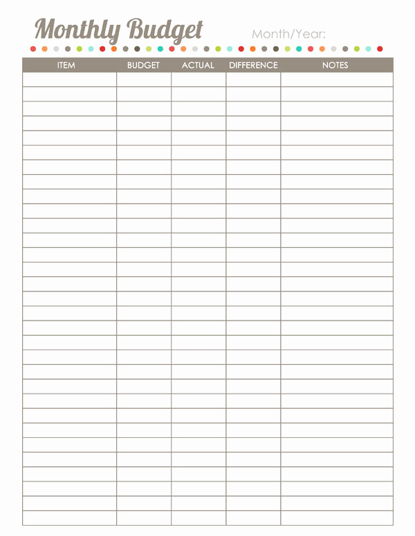 Printable Home Budget Template Beautiful Home Finance Printables the Harmonized House Project