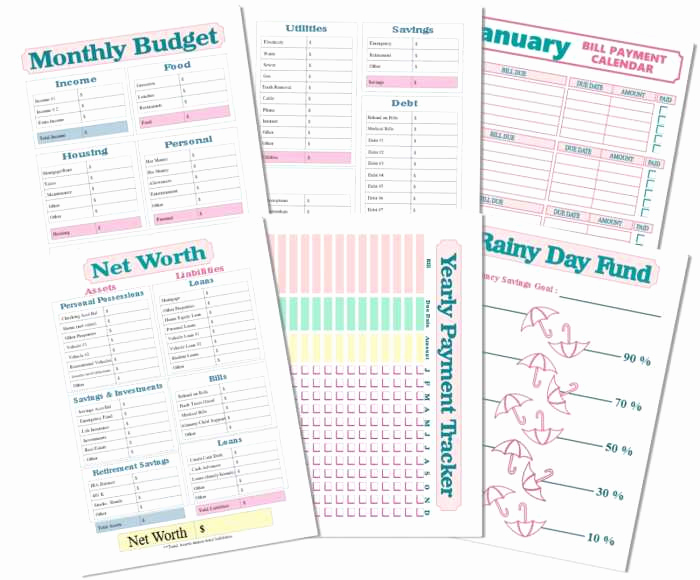 Printable Home Budget Template Unique Bud Planner 15 Free Printable Monthly Bud Planner