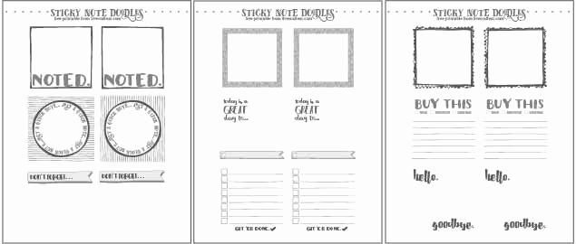 Printable Post It Notes Template Awesome Free Template for Diy Printable Sticky Notes