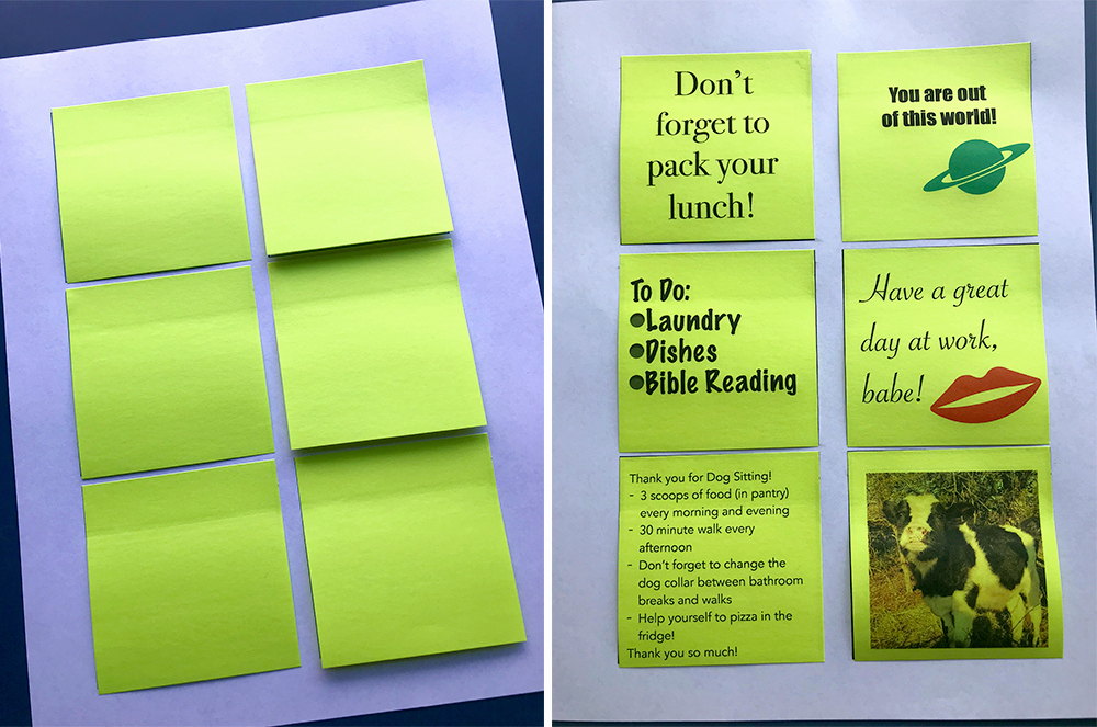 Printable Post It Notes Template Unique How to Print On Post It Notes I Heart Planners