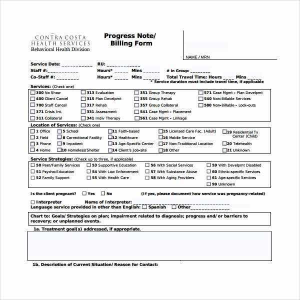 Progress Note Template Pdf Fresh Free 9 Sample Progress Note Templates In Pdf