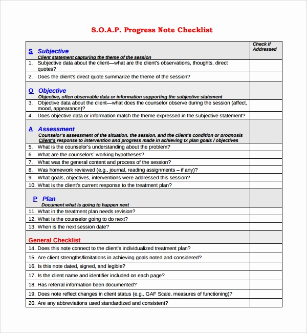 Progress Note Template Pdf Fresh Free 9 Sample Progress Note Templates In Pdf