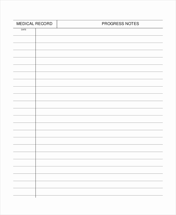 Progress Note Template Pdf Unique 27 Note Templates In Pdf