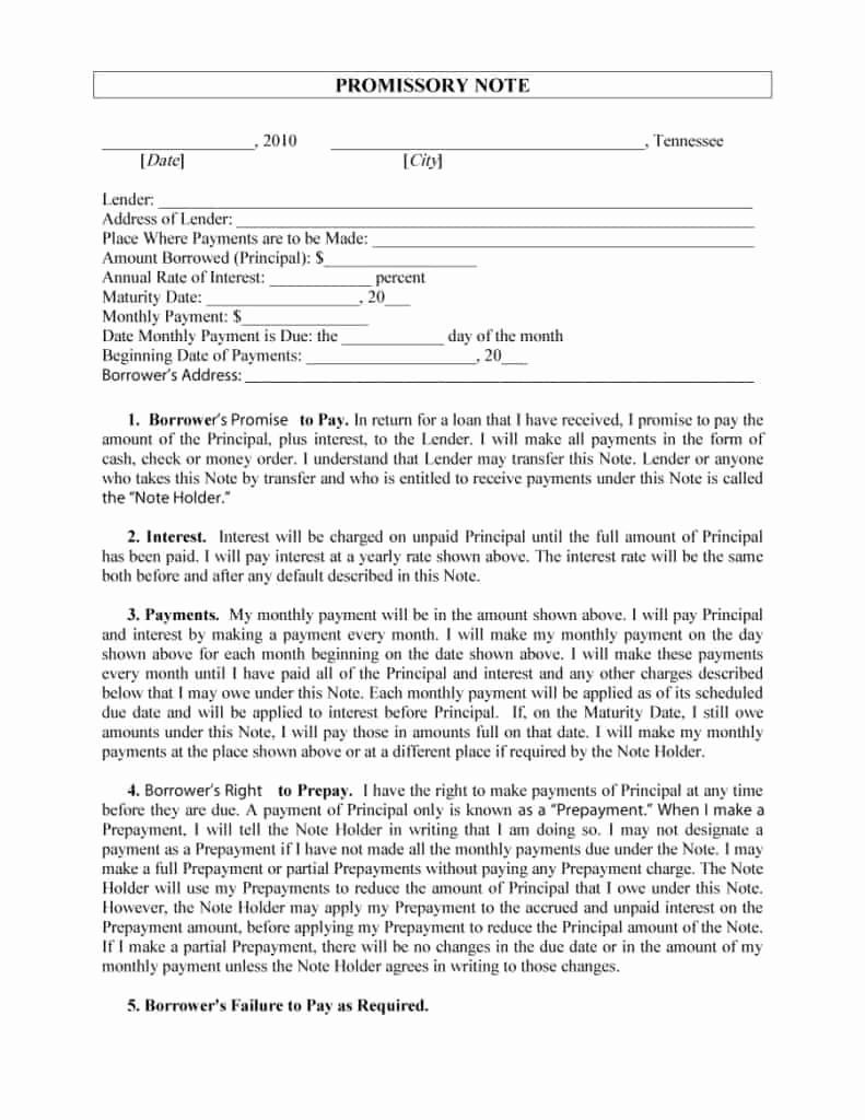 Promissory Note Template Word Best Of 12 Promissory Note Templates Samples In Microsoft Word