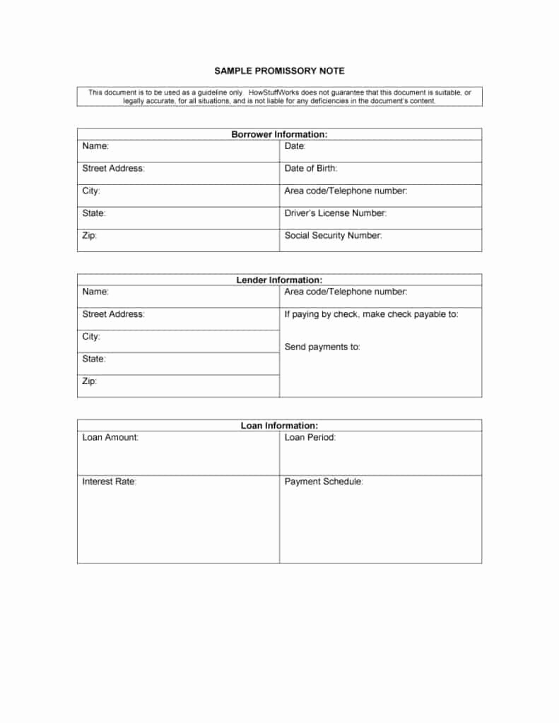 Promissory Note Template Word Elegant 12 Promissory Note Templates Samples In Microsoft Word