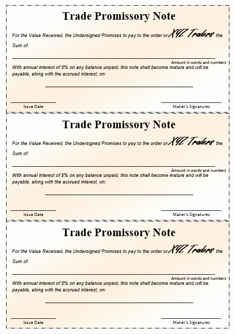 Promissory Note Template Word Lovely 43 Free Promissory Note Samples &amp; Templates Ms Word and