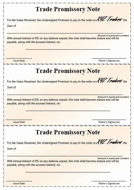 Promissory Note Word Template New 43 Free Promissory Note Samples &amp; Templates Ms Word and