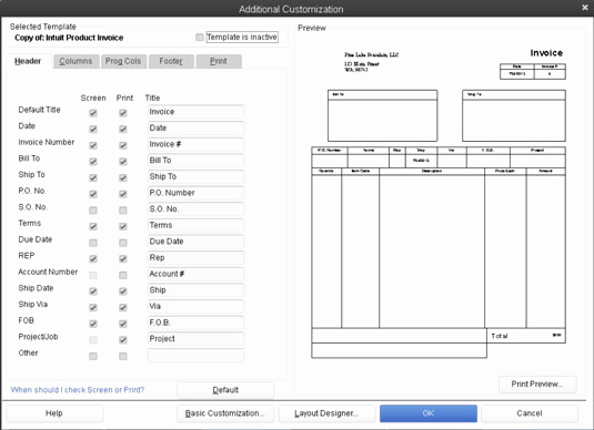 Quickbooks Invoice Template Download Awesome Choose A Quickbooks 2013 Invoice Template to Customize