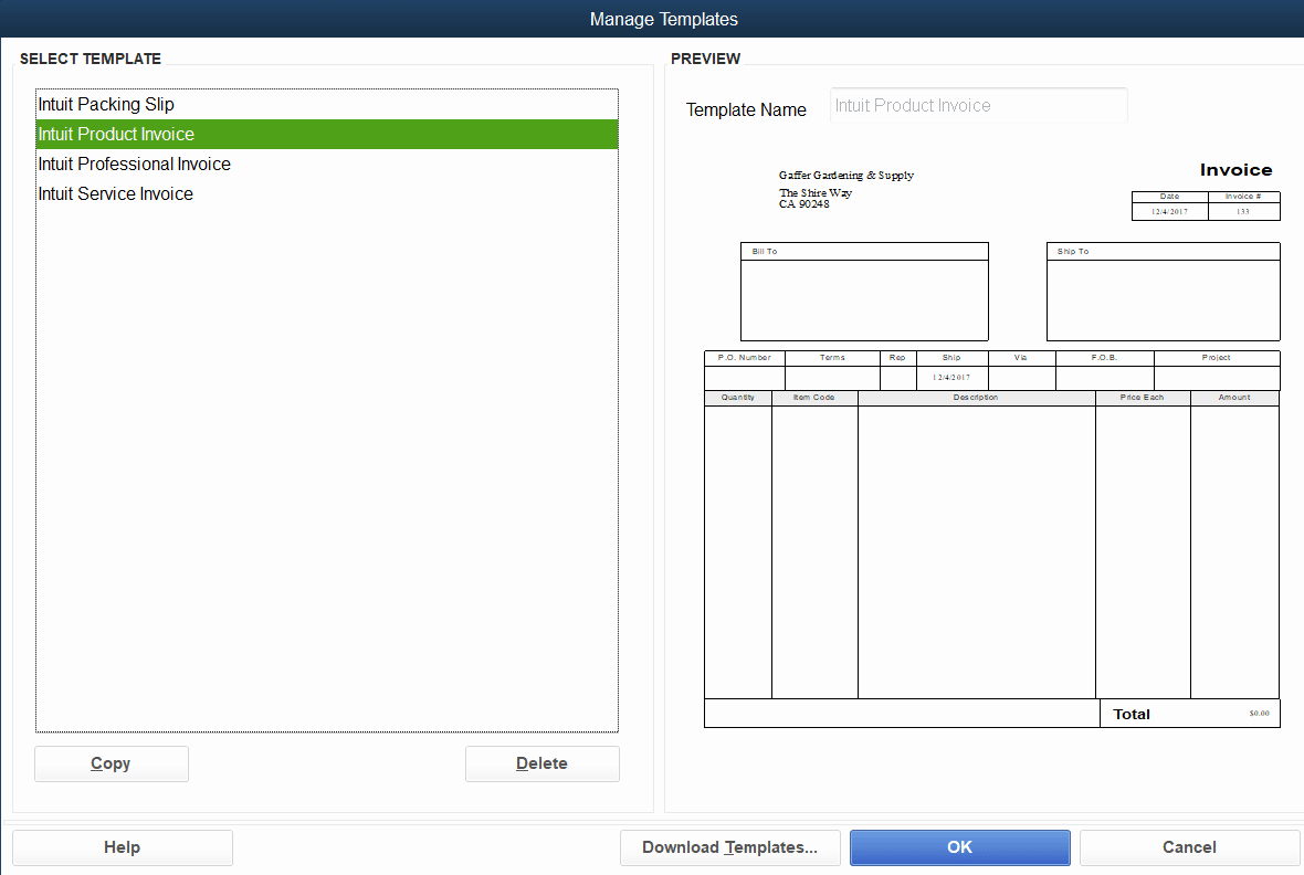 Quickbooks Invoice Template Download Beautiful How to Customize Invoice Templates In Quickbooks Pro