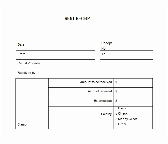 Rent Invoice Template Free Beautiful Receipt Template Word