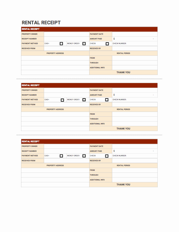 Rent Invoice Template Free Inspirational Rent Receipt Templates Free Download
