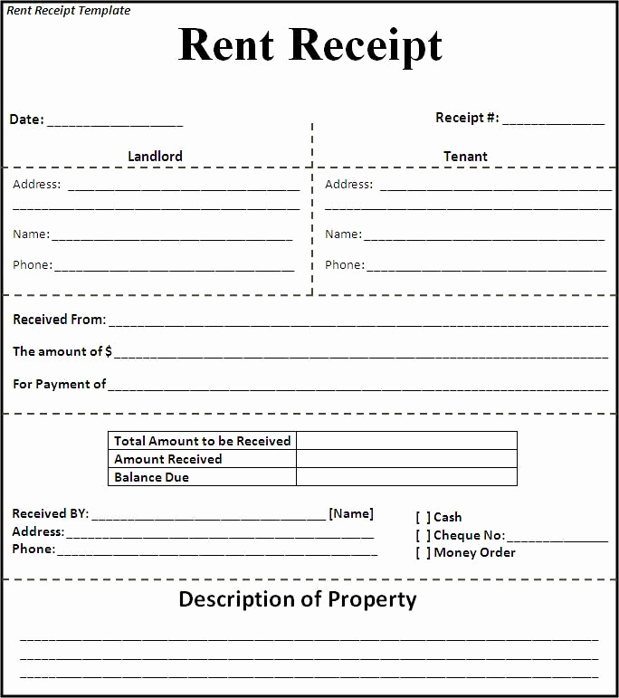 Rent Invoice Template Pdf Beautiful Free Rent Receipt