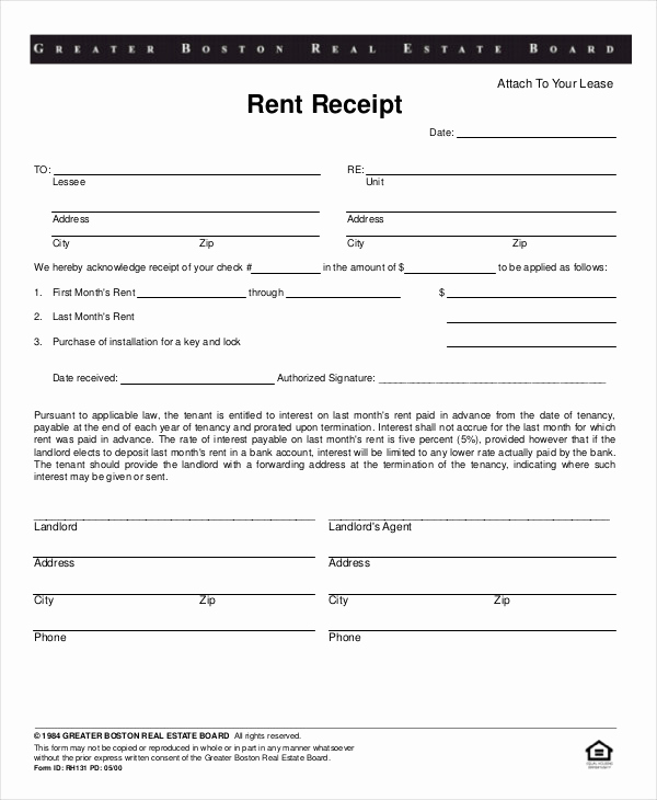 Rent Invoice Template Pdf Lovely Rent Receipt 26 Free Word Pdf Documents Download