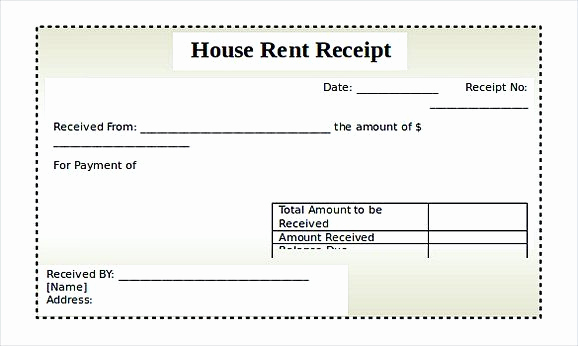 Rent Invoice Template Pdf New House Rent Receipt Templates Free Doc format Rent
