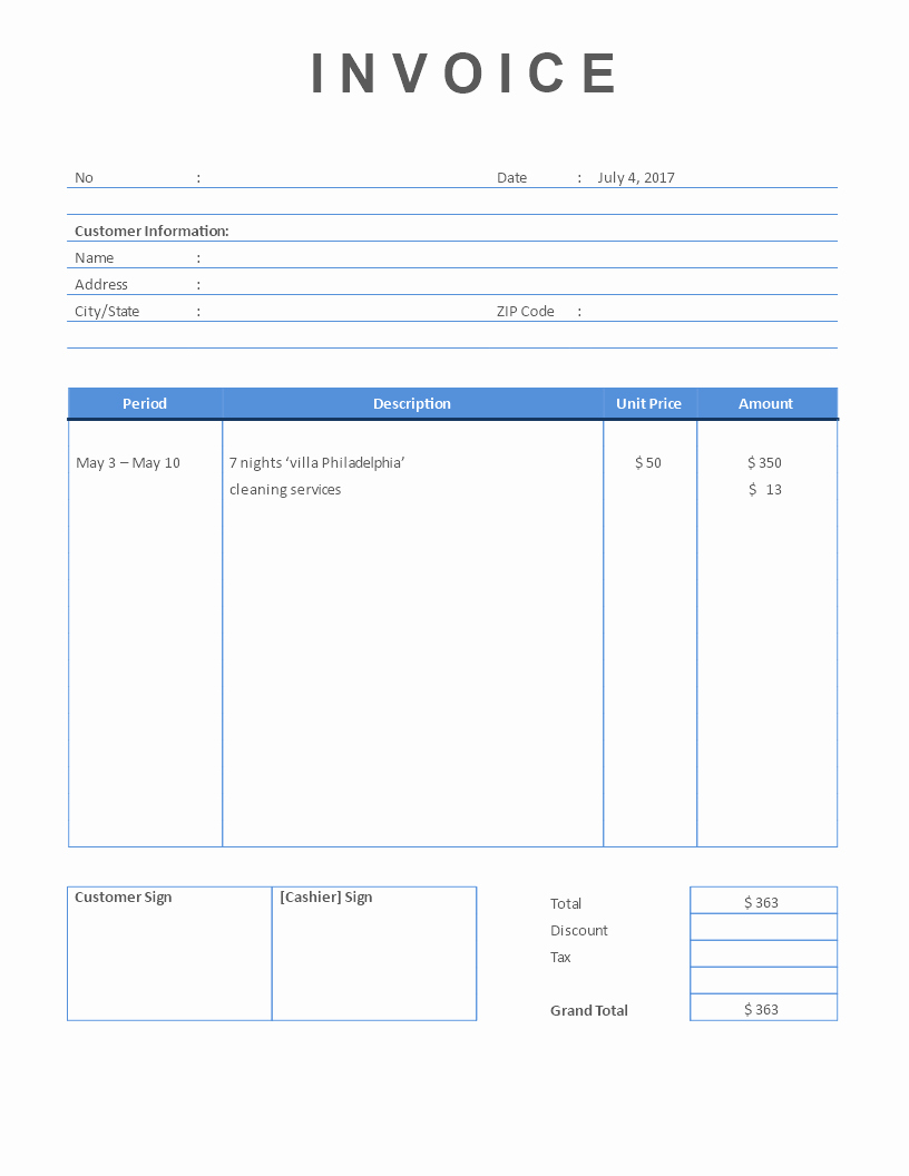 Rent Invoice Template Word Inspirational Airbnb Rental Invoice Template