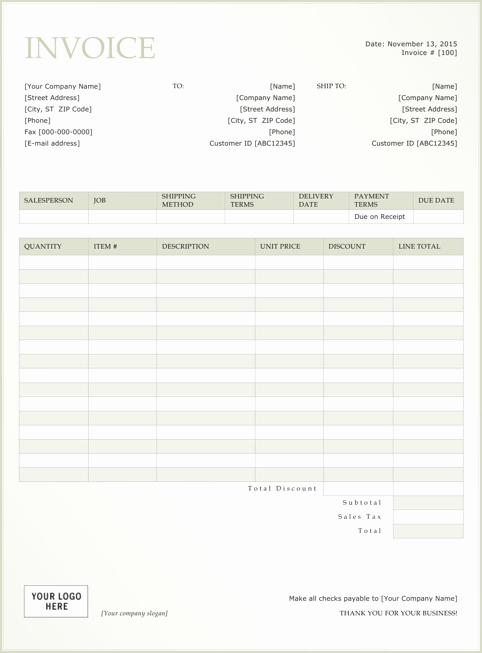 Rent Invoice Template Word Lovely Rent Invoice Template Templates&amp;forms