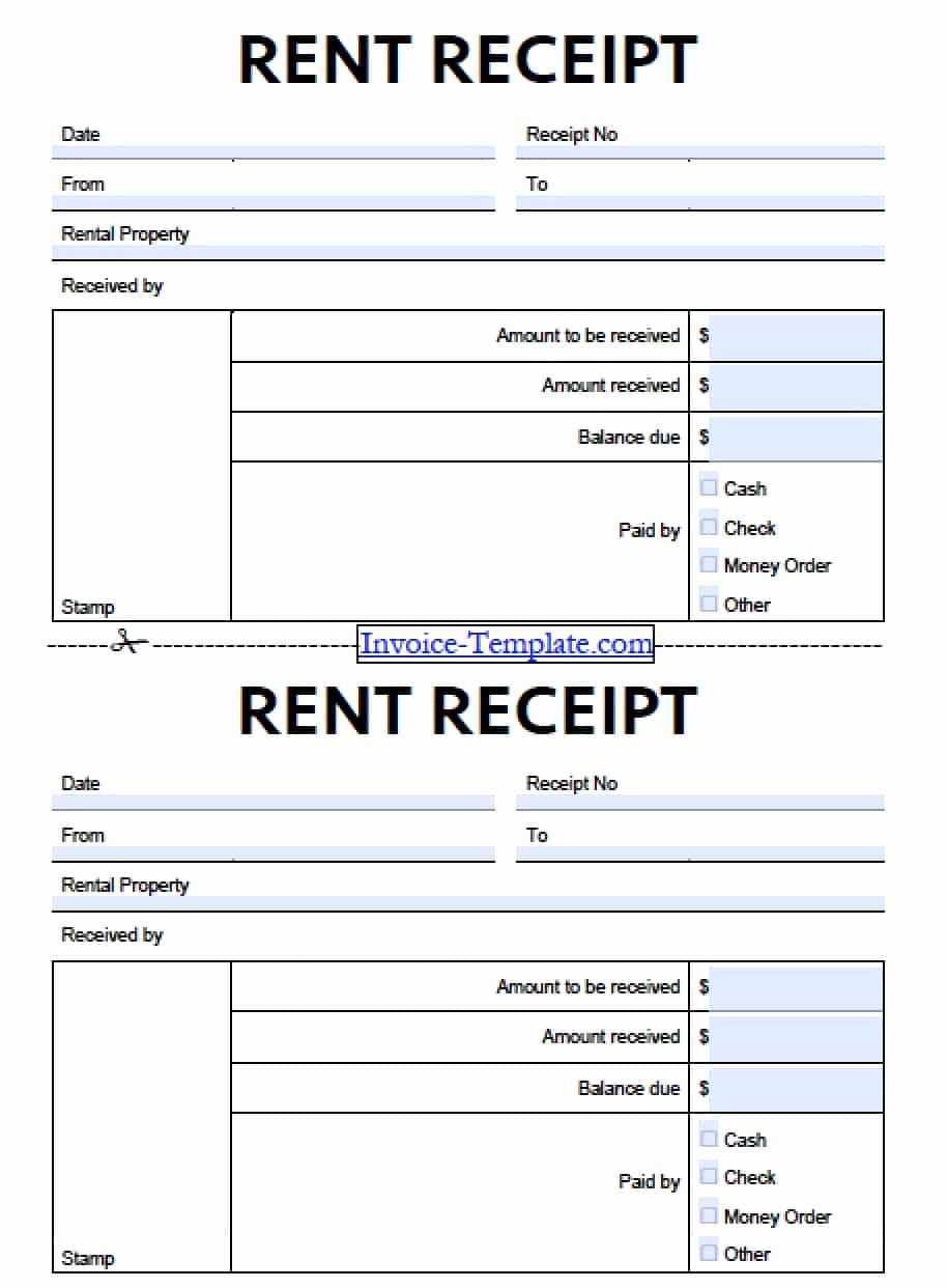 Rent Invoice Template Word Unique format for Rent Receipt Bill Lading Samples Free Monthly