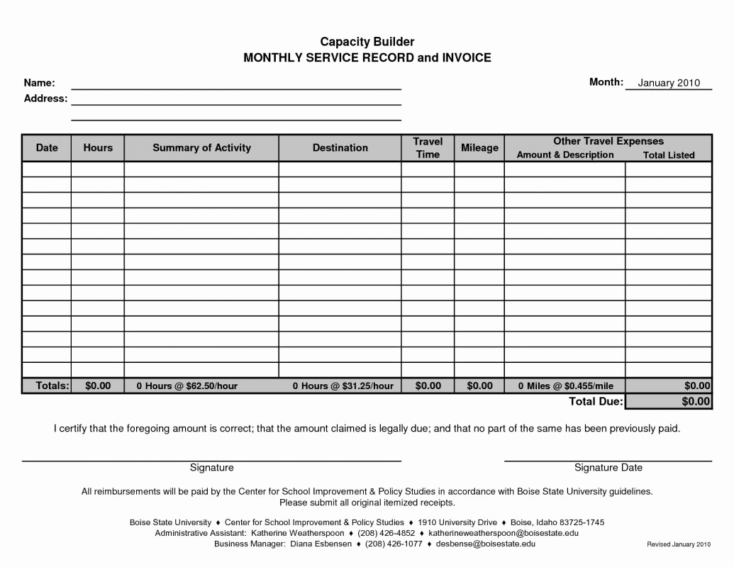 Rental Invoice Template Excel Unique Rent Invoice Template