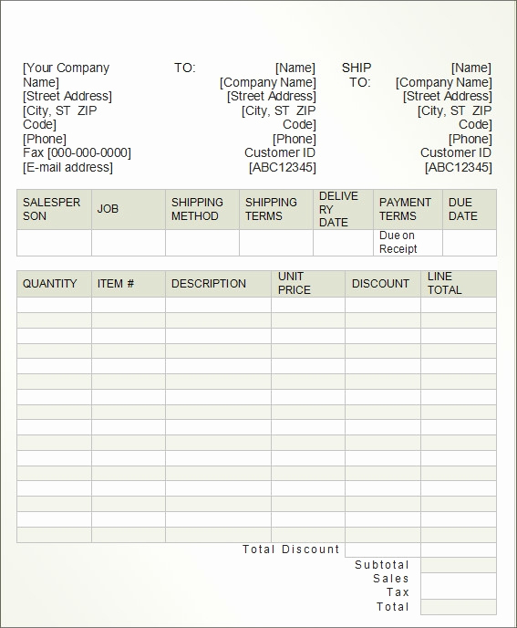 Rental Invoice Template Word Elegant Free 11 Ms Word Invoice Samples In Ms Word