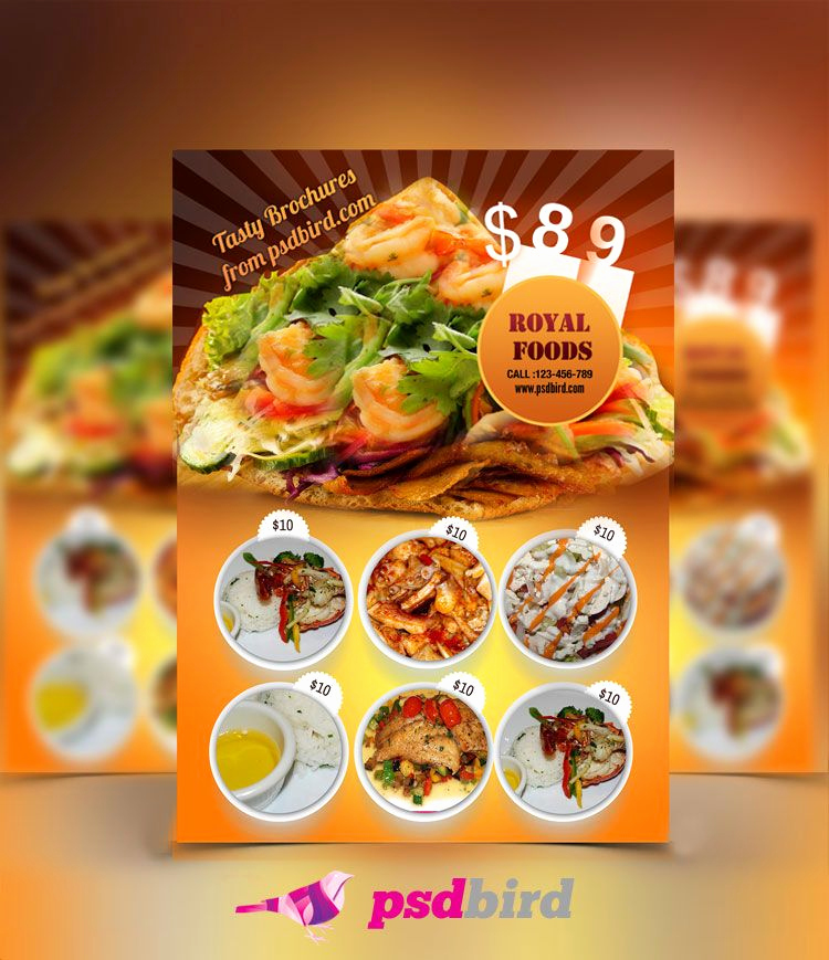 Restaurant Menu Template Free Download Beautiful Pin by Graphic Design Journal On Free Brochure Flyer Psd