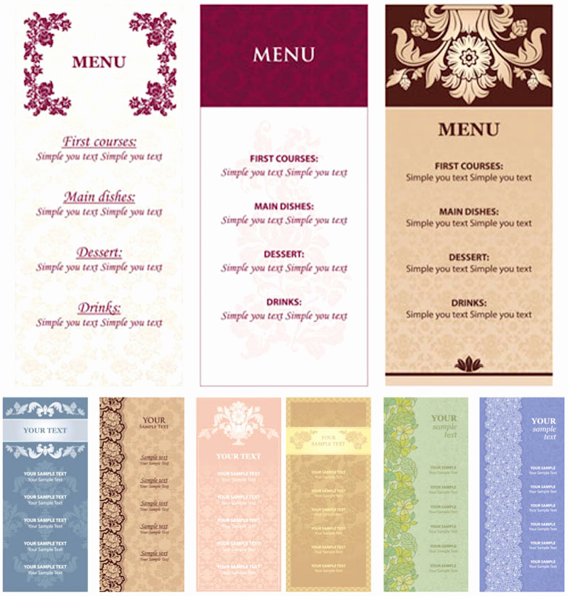 Restaurant Menu Template Free Download Beautiful Restaurant Menu Template