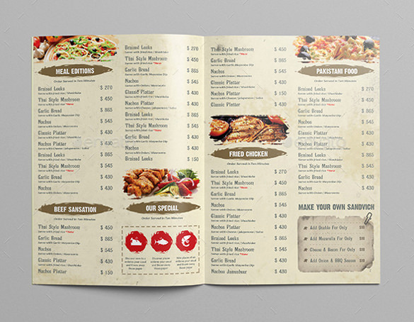 Restaurant Menu Template Free Download Fresh Restaurant Menu Template 40 Free Psd Eps Documents