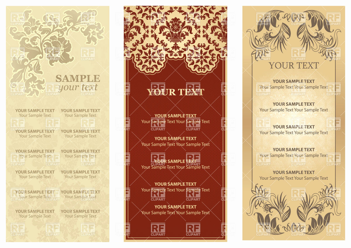 set of retro restaurant menu templates vector clipart