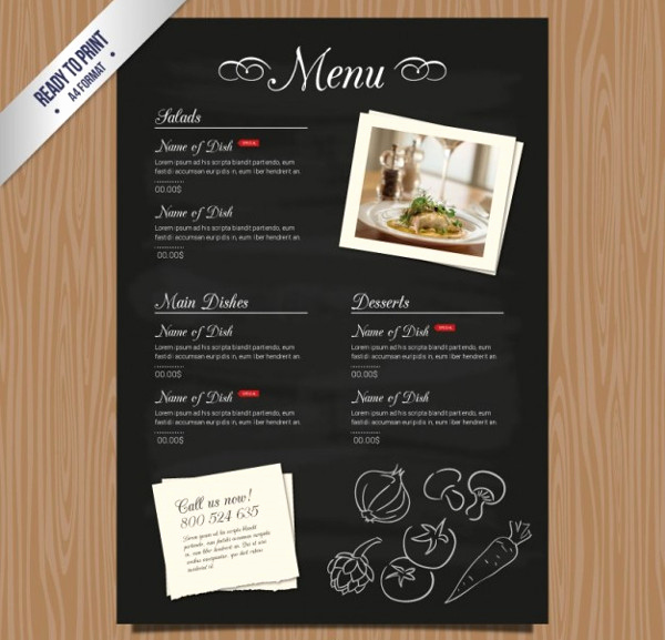 Restaurant Menu Template Free Download Unique 27 Restaurant Menu Templates Free &amp; Premium Download