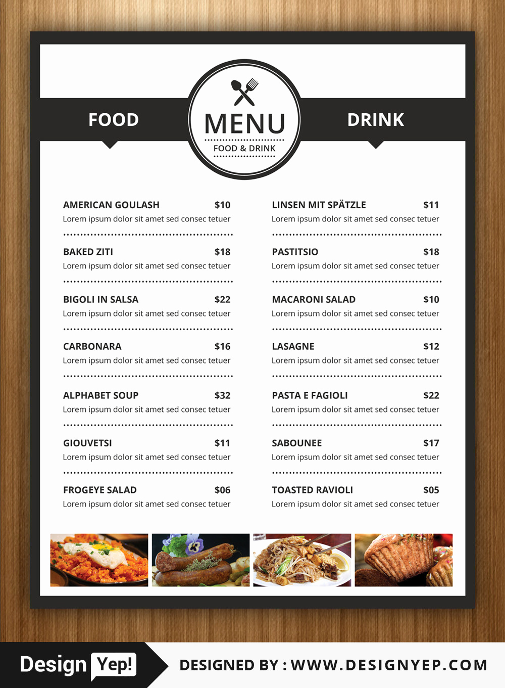 Restaurant Menu Template Psd Best Of 40 Restaurant Food Menu Design Psd Templates