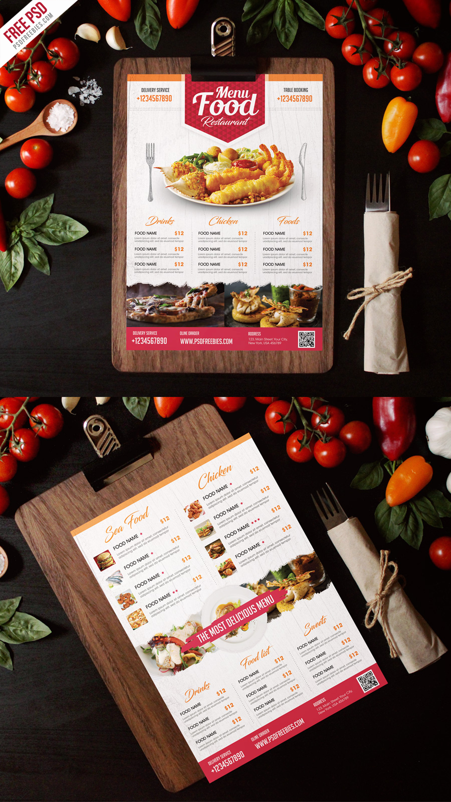 Restaurant Menu Template Psd Lovely Simple Restaurant Food Menu Flyer Template Psd