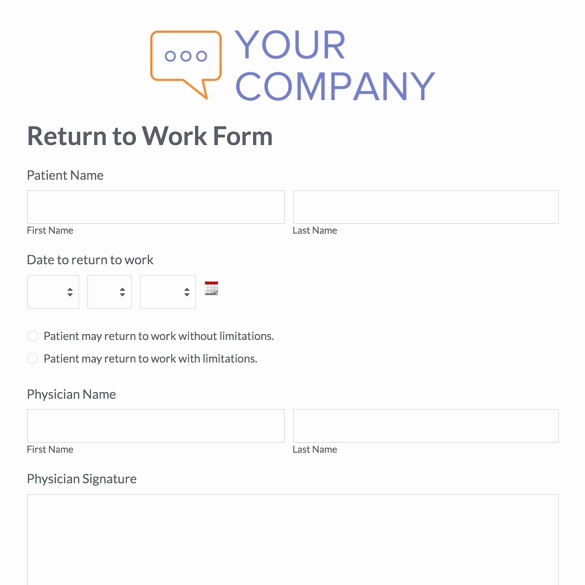 Return to Work Note Template Awesome Printable Doctor Note