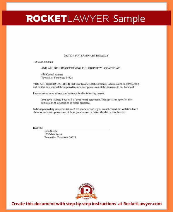 Roommate Eviction Notice Template Unique 4 30 Day Notice to Roommate