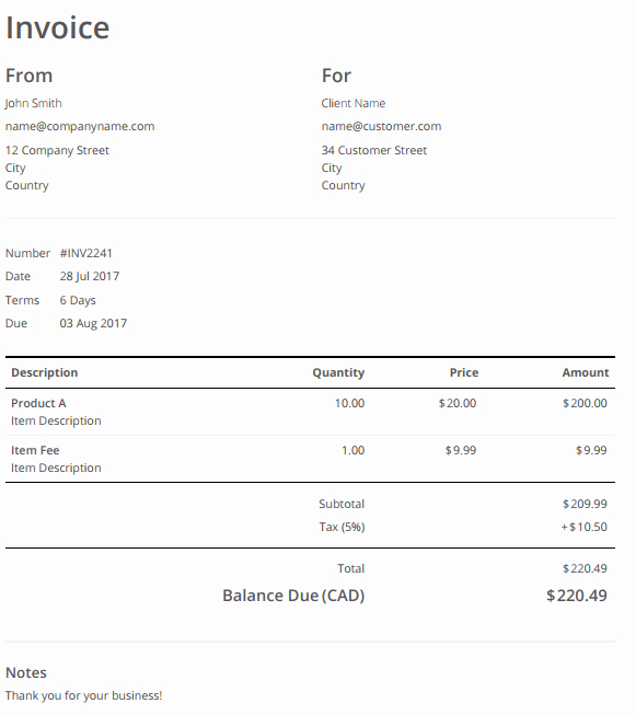 Sales Invoice Template Word Unique Word Invoice Template Free to Download