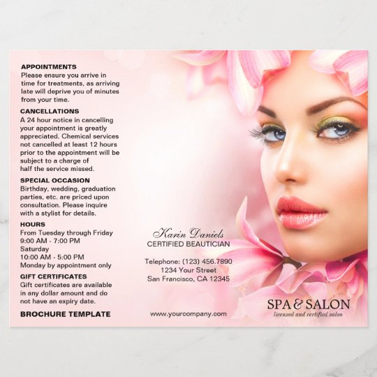 Salon Price Menu Template Best Of Spa and Salon Service Menu and Price List Template