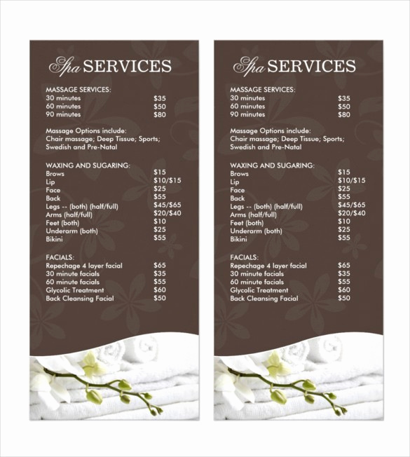 Salon Service Menu Template Best Of 22 Salon Menu Template – Nurulamal