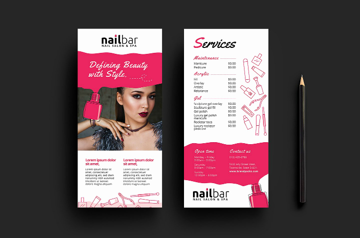 Salon Services Menu Template Unique 15 Eye Catching Salon Menu Templates Psd Ai