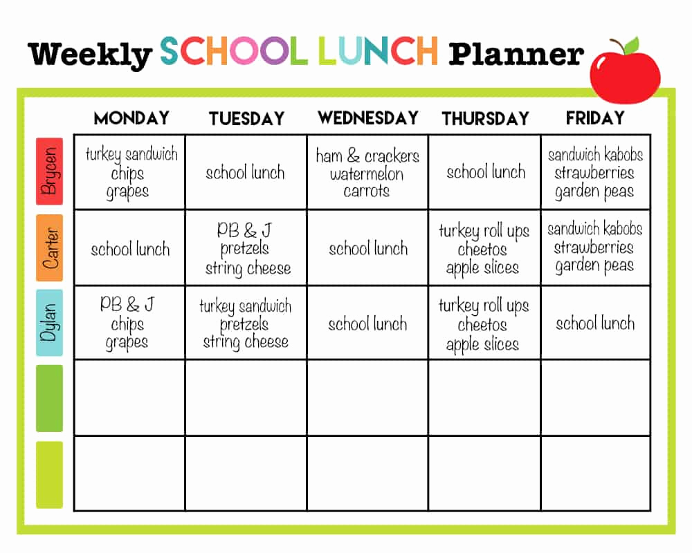 School Lunch Menu Template Fresh Cupcake Diaries top 10 Posts Of 2015