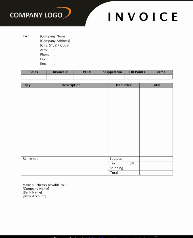 Screen Printing Invoice Template Inspirational Create Billing Invoice Template for You by ashwathrao