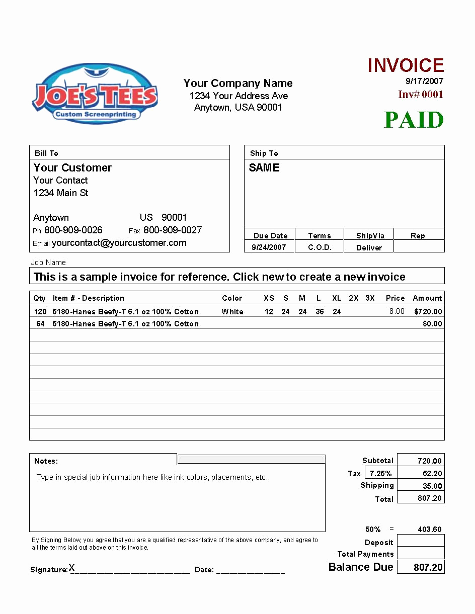 Screen Printing Invoice Template Inspirational T Invoicer 3 Screen Printing Estimating Invoice Program
