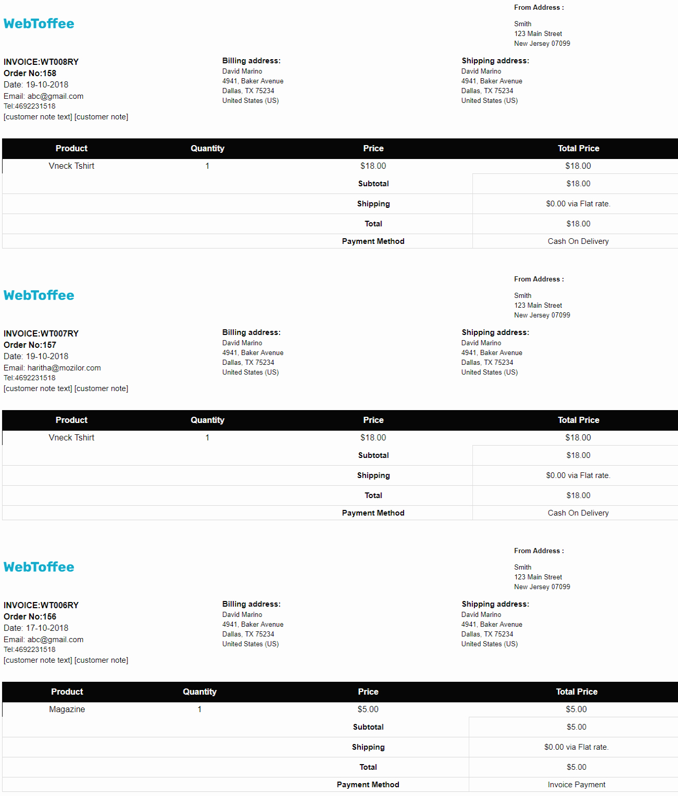 Screen Printing Invoice Template Luxury Bulk Invoice Printing In Woo Merce Webtoffee