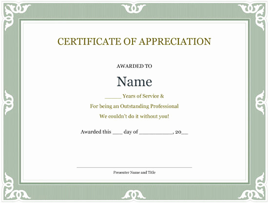 Service Awards Certificates Template Fresh Certificate Templates