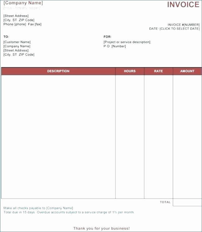 Services Rendered Invoice Template Luxury 6 Template for Invoice for Services Rendered – Bushveld Lab