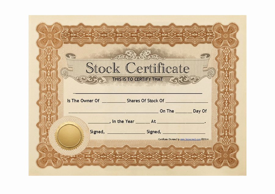 Share Certificate Template Free Download Beautiful 41 Free Stock Certificate Templates Word Pdf Free
