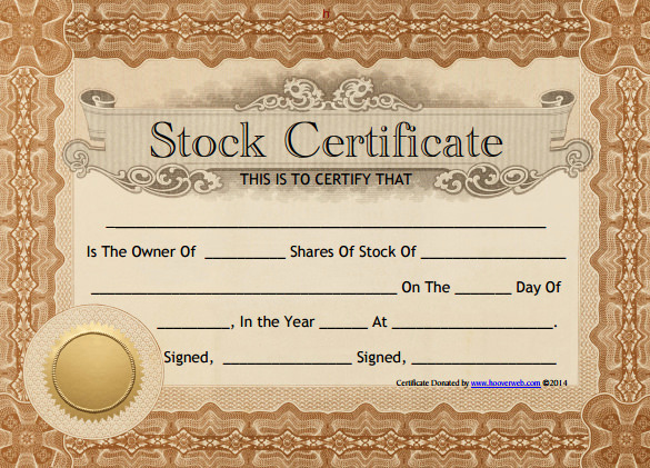 Share Certificate Template Free Download Inspirational 24 Stock Certificate Templates Psd Vector Eps