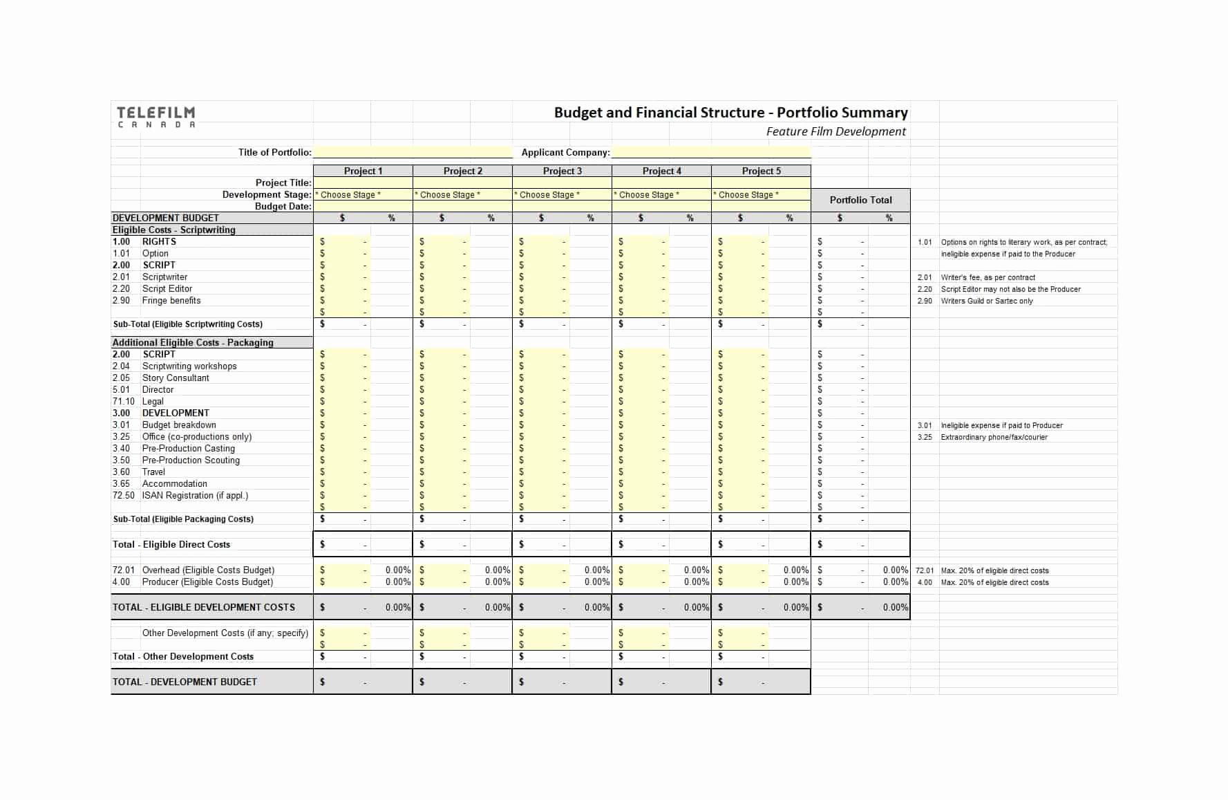 Short Film Budget Template Best Of 33 Free Bud Templates Excel Word Templatelab