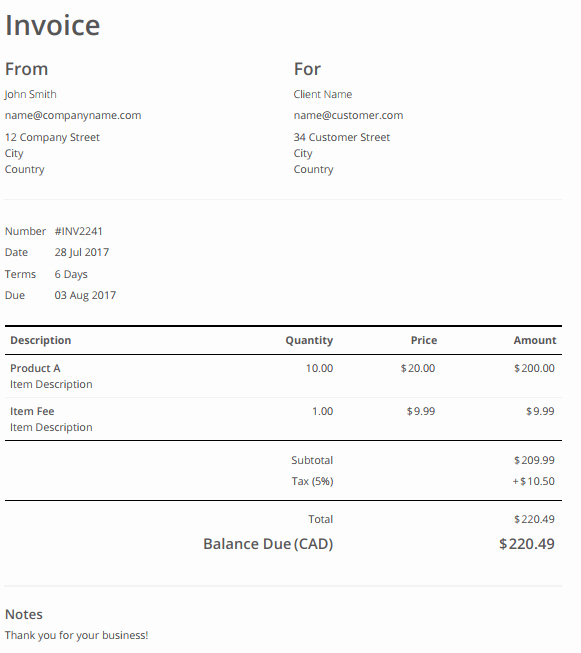 Simple Invoice Template Google Docs Awesome Google Docs Invoice Template