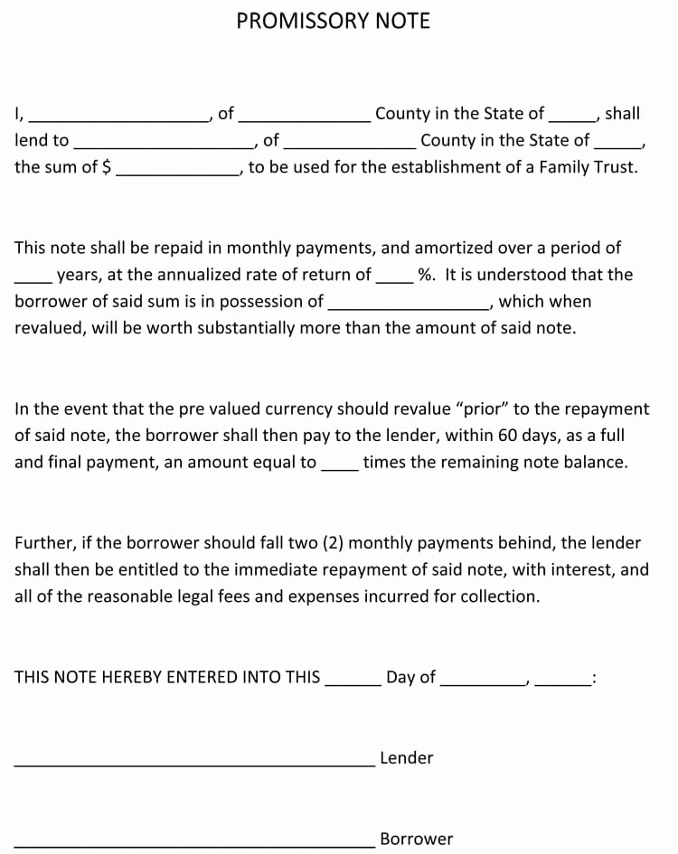 Simple Promissory Note Template Best Of 38 Free Promissory Note Templates &amp; forms Word